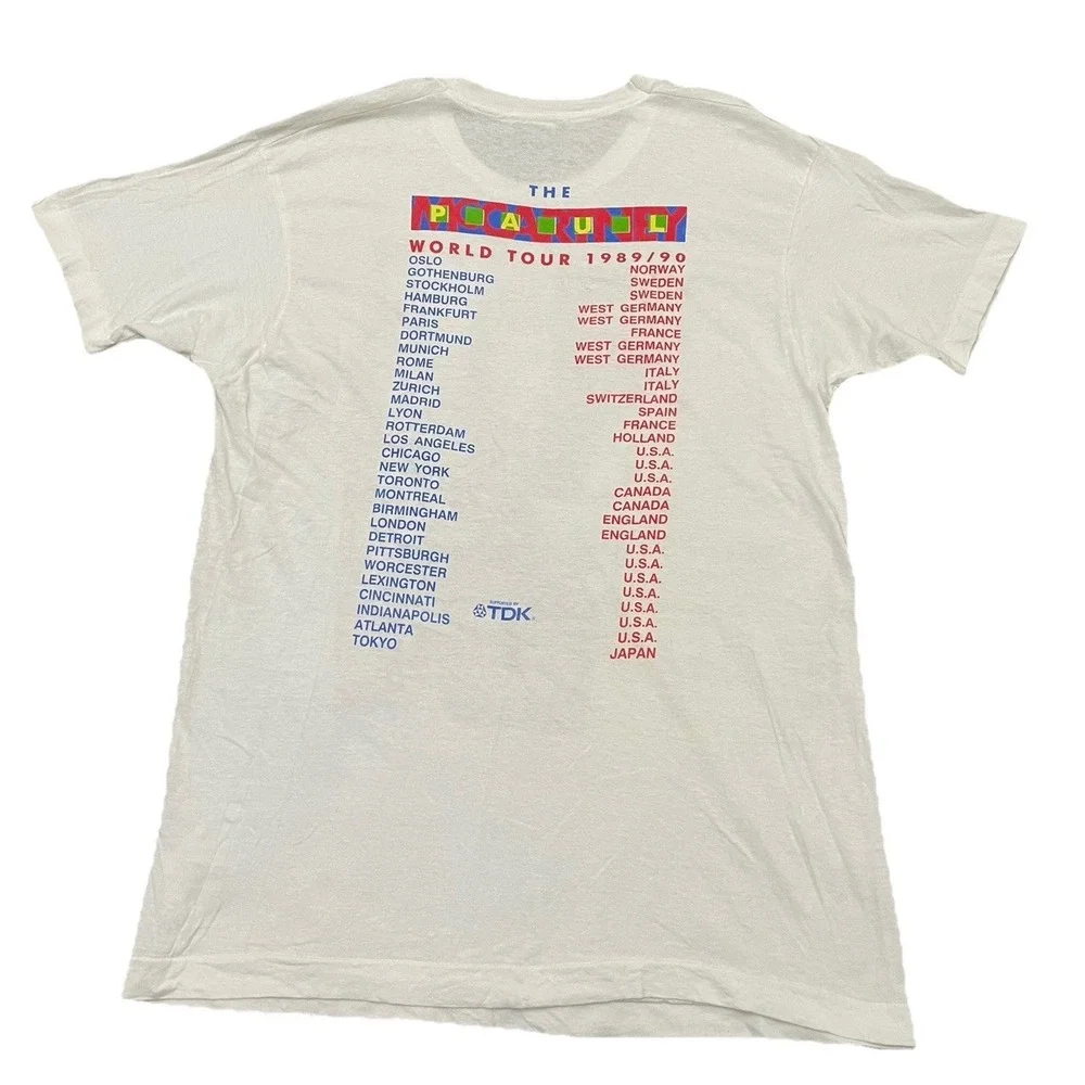 Vintage 80s Paul McCartney 1989 World Tour T Shirt XL‎ Single Stitch Made in USA